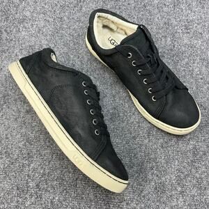 UGG Tomi Black Suede Sneakers Womens Size 9 1005484